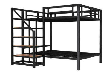 A cama de beliche moderna caçoa o quadro simples da cama do metal da mobília de escola das camas de beliche do metal para o uso home