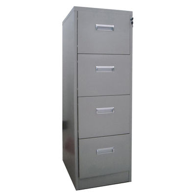 Projeto de aço do Knockdown do armário de armazenamento 4-Drawer do arquivo com o punho Recessed da liga de alumínio