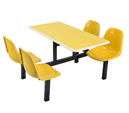 Mobiliário de escritório de aço da cantina durável do restaurante da escola da tabela do assento do espaldar