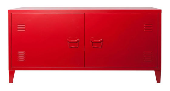 Tevê dustproof Hall Cabinet Design da parede vermelha do metal
