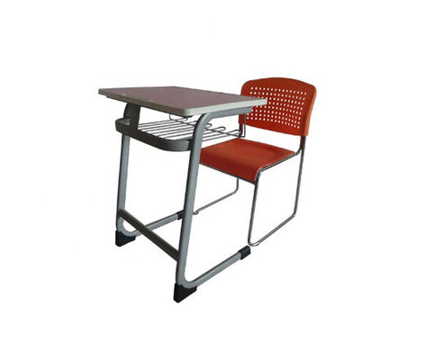 Única mesa Desktop de madeira do estudo da criança da estrutura de Seat KD e mobília da sala de aula da escola da cadeira