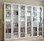 Armário de exposição de vidro personalizado da biblioteca do modelo da porta do escritório de aço do mobiliário de escritório