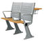Cadeira de aço à prova de fogo da escada da sala de aula da mobília de escola com placa de tabela