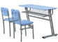 Cadeira da sala de aula de Seat dobro com mesa
