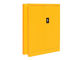 Jejua o armário Lockable estabelecido do metal, armário curto à prova de fogo do metal amarelo