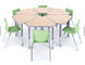 Mesa 1,25 e cadeira grossas da criança do ″ da escola configurável da sala de aula