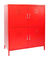 A sapata vermelha do metal de 4 portas submete o armário de armazenamento de aço Dustproof