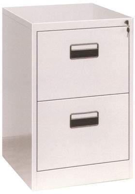 O armário de arquivo de aço da gaveta do armário dois do escritório com PVC Recessed o punho