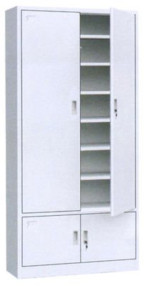 O armário de aço do crédito do armário de armazenamento da porta do balanço 4 bate para baixo a configuração