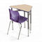 Mobília de escola de alta qualidade da mobília de escola do aço da mesa H750mm de único Seat da sala de aula