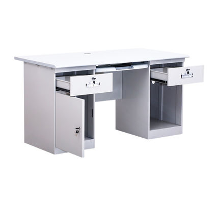 Gaveta de Computer Table With do estudante da mobília de escola do aço da tabela de escrita da biblioteca